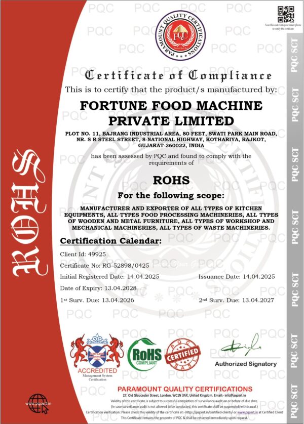 Fortune Engineering – Roti Maker Machine, Food Processing Machine ...